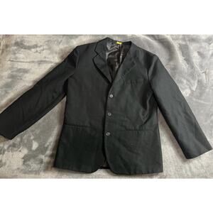 Van Heusen Men's Black Single-Breasted Suit Jacket, Notch Lapel, Inner Pockets